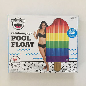 New BIGMOUTH Giant Rainbow Pop Inflatable Pool